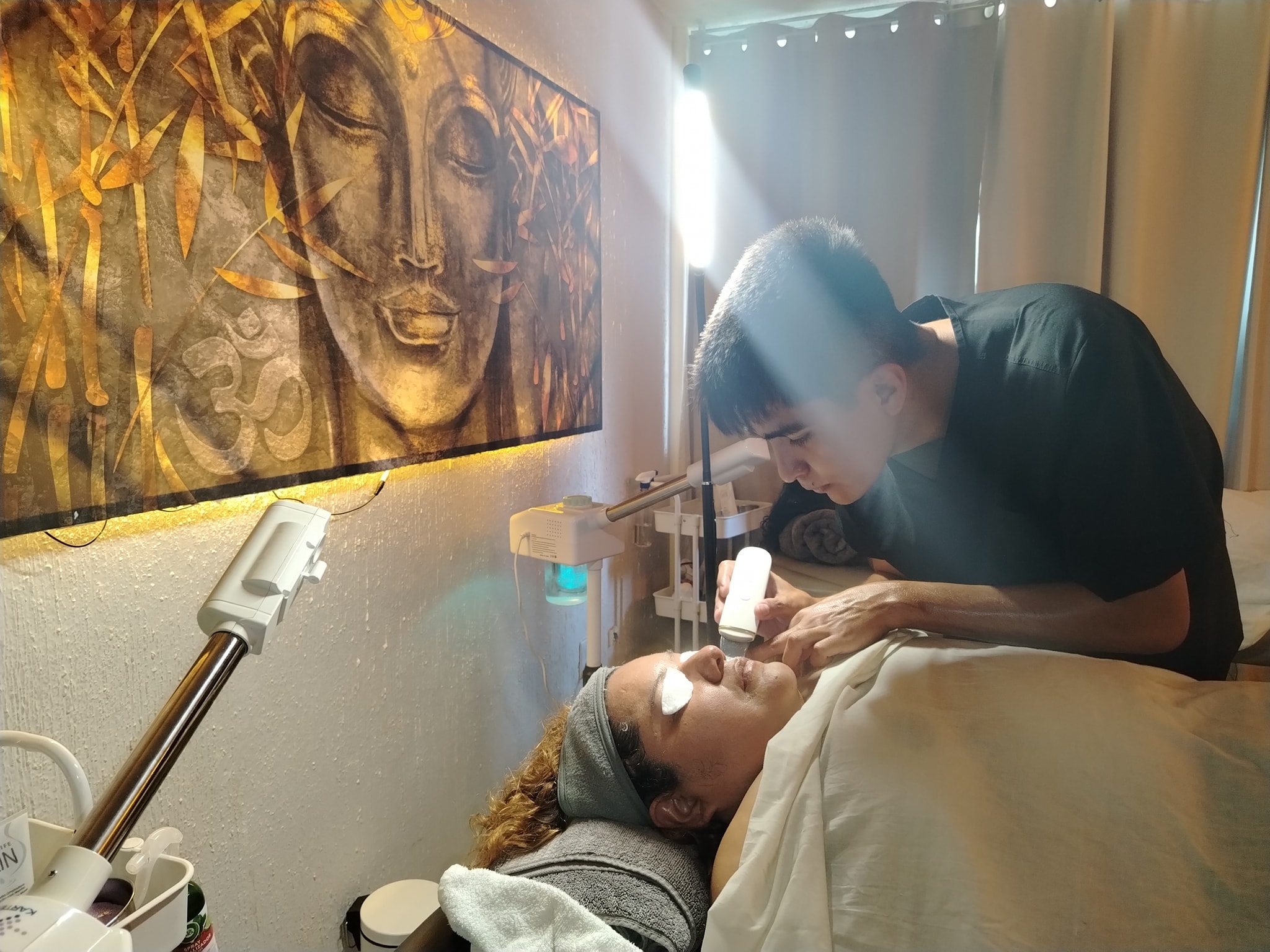 Sala de tratamientos en Amahia Spa